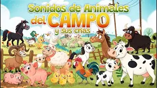 🐤 Sonidos de Animales del Campo y sus Crías 🐮🐔🐴 La Familia de Cada Especie 🐷 Videos y Sonidos Reales