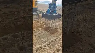 Excavator drilling operations - good tools and machinery improve work efficiency