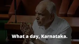 High drama through the day till Yeddyurappa resigned