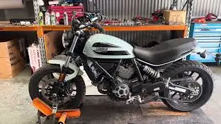 Ducati scrambler 400 2021 test run for parts dismantle salvage walk around exhaust sound