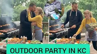 Travis Kelce & Fiance Taylor Swift threw an outdoor party in their Kansas City mansion