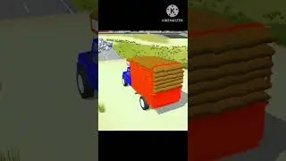 Drive JCB and failed to Remove stone🪨🛻 from Highway in game. #truck #jcb #dumper #gaming #loading