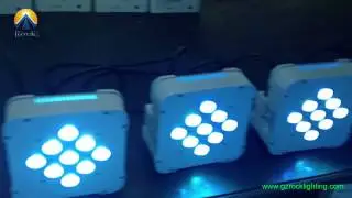 High brightness 910W RGBW A wireless DMX battery power led par can for up lighting,event,wedding