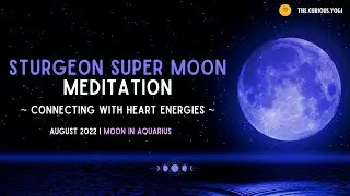 Full Moon Guided Meditation August 2022 I Sturgeon Full Moon in Aquarius ♒️ 🌙