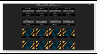 How to create card in HTML and CSS