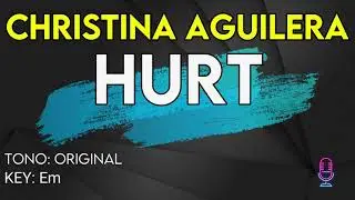 Christina Aguilera - Hurt - Karaoke Instrumental