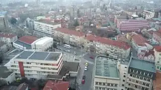 Kazanlak city center from the air