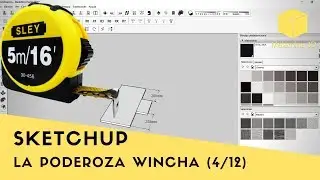 (04/12)  TUTORIAL SKETCHUP - HERRAMIENTA MEDIR Y PUNTOS REFERENCIALES