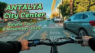 Antalya Bicycle Tour From City Center To Konyaaltı 8 Nov 2025 #antalya #bicycletour #travel 