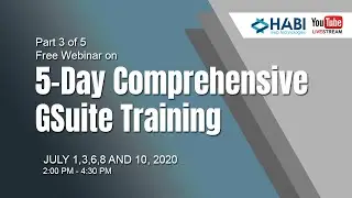 5 -Day Comprehensive G Suite Training - Day 3