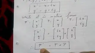 Computer Graphics:- 2D Translation