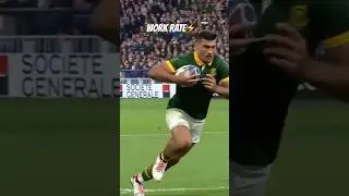 WORK RATE⚡️ Damian De Allende shows why he&rsquo;s the best 12 in the world!!! #shorts #rugby #sports