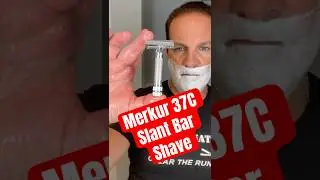 How To Shave (Over 18) with a Slant Bar Razor Merkur 37C #shaving #razor #skincare #mensgrooming