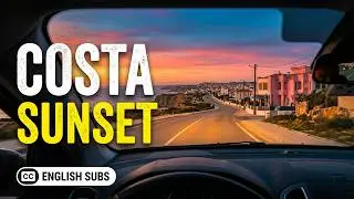 POV Drive from Costa da Caparica Beaches to Charneca | Sunset Margem Sul Tour