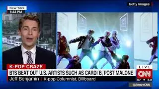 Jeff Benjamin on CNN - K-Pop Stars BTS Top Billboard - Billboard, Fuse Writer