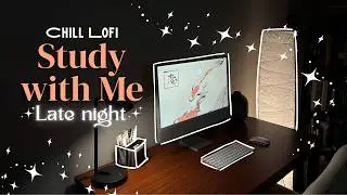 3 Hour | ✨🌙 Late Night Study with Me | Pomodoro Timer 50/10 | Chill Lofi 🎷