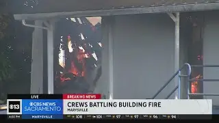 Marysville warehouse fire expected to burn for a day