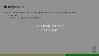 Linux Fundamentals 2.2: ln command