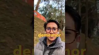 Demeanour - #englishlearning #englishtips #vocabulary #businessenglish