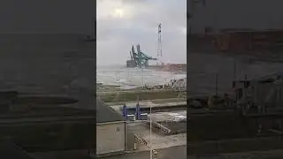 Storm Eunice At The Port Of Antwerp February 18, 2022