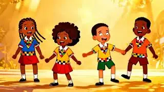 Back to School Afrobeat Dance! 🏫🎶 Cartoon Rhyme for Kids (Masaka Kids)