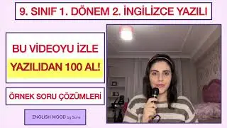 9. Sınıf İngilizce 1. Dönem 2. Yazılı Örnek Soruları ve Yanıtları #9sınıf #ingilizce #yazılı