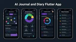 AI Journal & Diary Flutter App UI Kit + Mood Tracker
