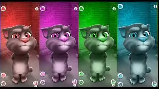 Talking tom cat colors effects funny video talking Ginger Fun Android ios Gameplay games videos #cat
