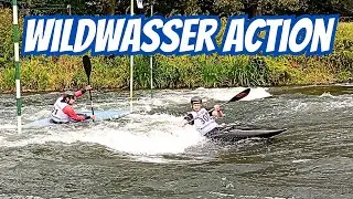 Wildwasser Action auf der Lippe - 41.  Gladbecker Kanu Slalom - Dorsten 15.09.2024 Ruhrgebiet NRW
