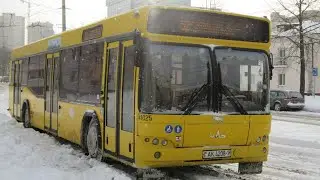 Поездка в автобусе модели МАЗ-103.465,г/№ АК 4208-7,марш.52