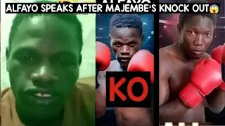 ALFAYO SPEAKS FOR THE FIRST TIME AFTER MAJEMBE'S KNOCK OUT😱 Boxing match 🔥