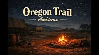 Night on the Oregon Trail | 1800s Pioneer | Relaxing Campfire Music