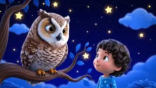 The Shy Baby Owl Peeked from the Tree | Funny Toddler Song | Kids Rhymes