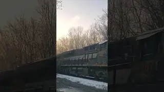 CSX 1871 Atlantic Coast Line, пятница, 13 февраля 2026 года: великолепное шоу железнодорожных гуд...