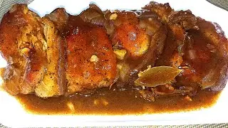 Paksiw na Pork Chop in Mang Tomas Sauce | Pork Chop Paksiw