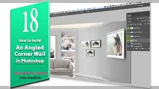 18. How To Build An Angled Corner Wall:  (design board essentials) Photoshop