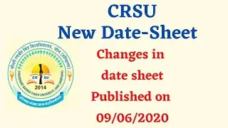CRSU Changes UTD Date sheet