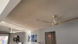 Hampton Bay Industrial Ceiling Fans Paired