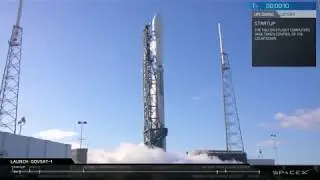 Launch of SpaceX Falcon 9 Flight Proven Rocket Jan 31st 2018
