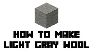 Minecraft Survival: How to Make Light Gray Wool