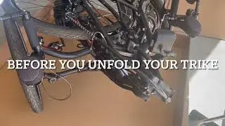 Unfolding ICE Sprint X Tour from shipping box.