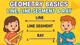 Geometry Basics&ndash;Line, Line, Segment & Ray।Geometry for Kids।Geometry Basics (ज्यामिति की मूल बातें) 