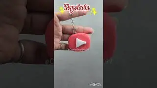 youtube logo keychain| diy keychain| #keychain #shorts #tranding #fyp #shortsvideo