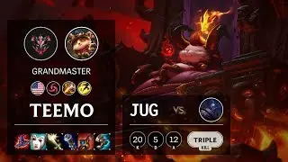 Teemo Jungle vs Jax - NA Grandmaster Patch 10.3