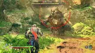 Ghost Of Sparta Defeat Slag Horn Boss Fight  #godofwarragnarok