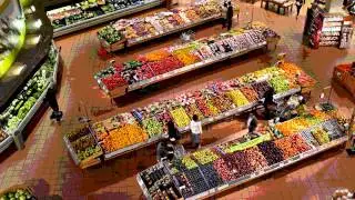 Grocery store (supermarket) ambient noise - Sound effects