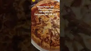 Hansa Pizza at Pizzeria Ludica. Deliciously baked in a stone oven! Chicken and Bacon pizza!