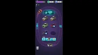Merge Neon Car (by NOXGAMES) - free offline casual game for Android and iOS - gameplay.