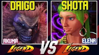 Daigo Umehara vs Shota | Akuma vs Elena | Street Fighter 6