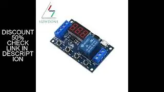 DC 6-30V Timer Relay Programmable Delay Relay Module Cycle Timer with LED Display 6V 9V 12V 24V Micr